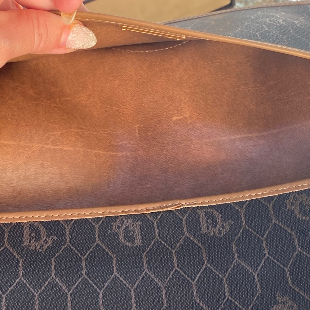 Christian Dior Brown Vintage Monogram Shoulder Bag - Picture 6 of 16